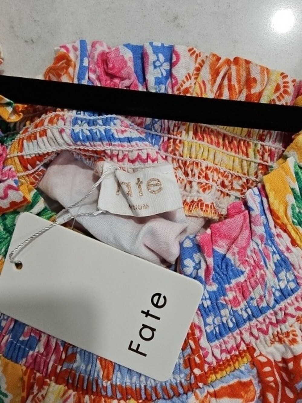 Fate Multicolor Floral Smocked Top - Picture 2 of 2